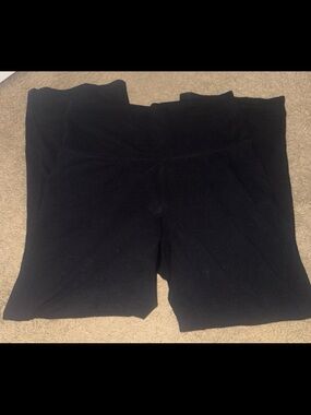 tek gear Black Yoga Pants with Blue Accent Label